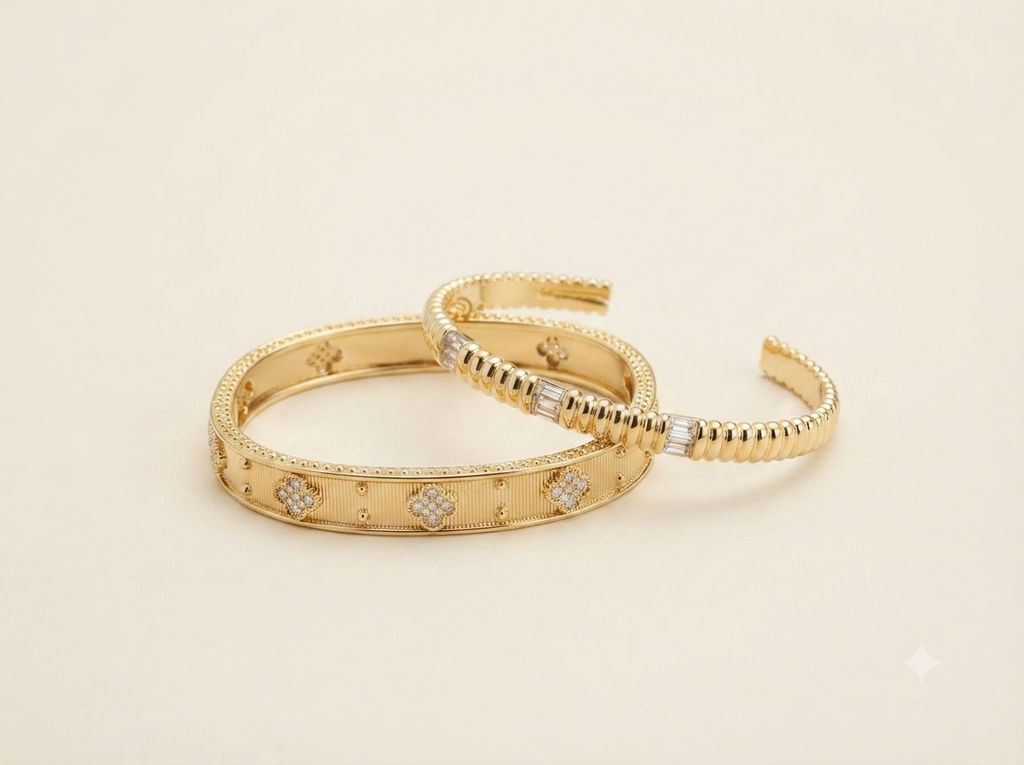 Taşlı Yonca Bracelet